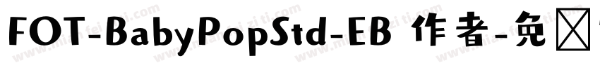 FOT-BabyPopStd-EB 作者字体转换